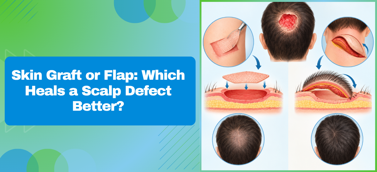 Skin Graft or Flap Which Heals a Scalp Defect Better